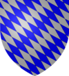 Fusel� en bande d'azur et d'argent