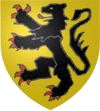 D'or au lion de sable arm� et lampass� de gueules