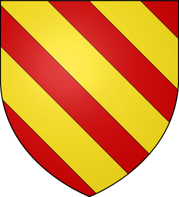 De gueules � trois bandes d'or.