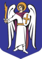 D'azur � l'archange St-Michel