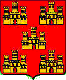 De gueules � 5 ch�teaux d'or en sautoir