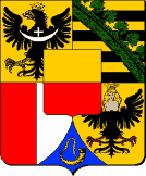 Coup� d'or et de gueules