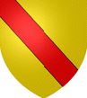 D'or � la bande de gueules