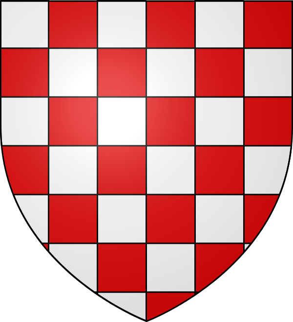 �chiquett� d'argent et de gueules