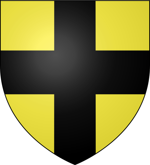 D'or � la croix de sable.