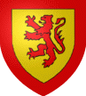 d�or au lion l�opard� de gueules arm� d�or et lampass� d�azur � la bordure du deuxi�me