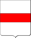 D'argent � la fasce de gueules.