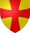 D'or  la croix patte de gueules.